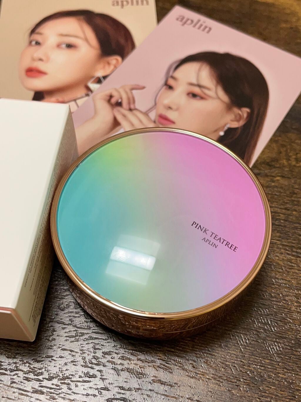 ピンクティーツリーカバークッション/APLIN/クッションファンデーションを使ったクチコミ(1枚目)