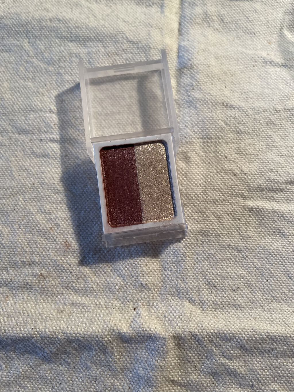 アイカラー ２色タイプ/無印良品/アイシャドウパレットを使ったクチコミ（1枚目）