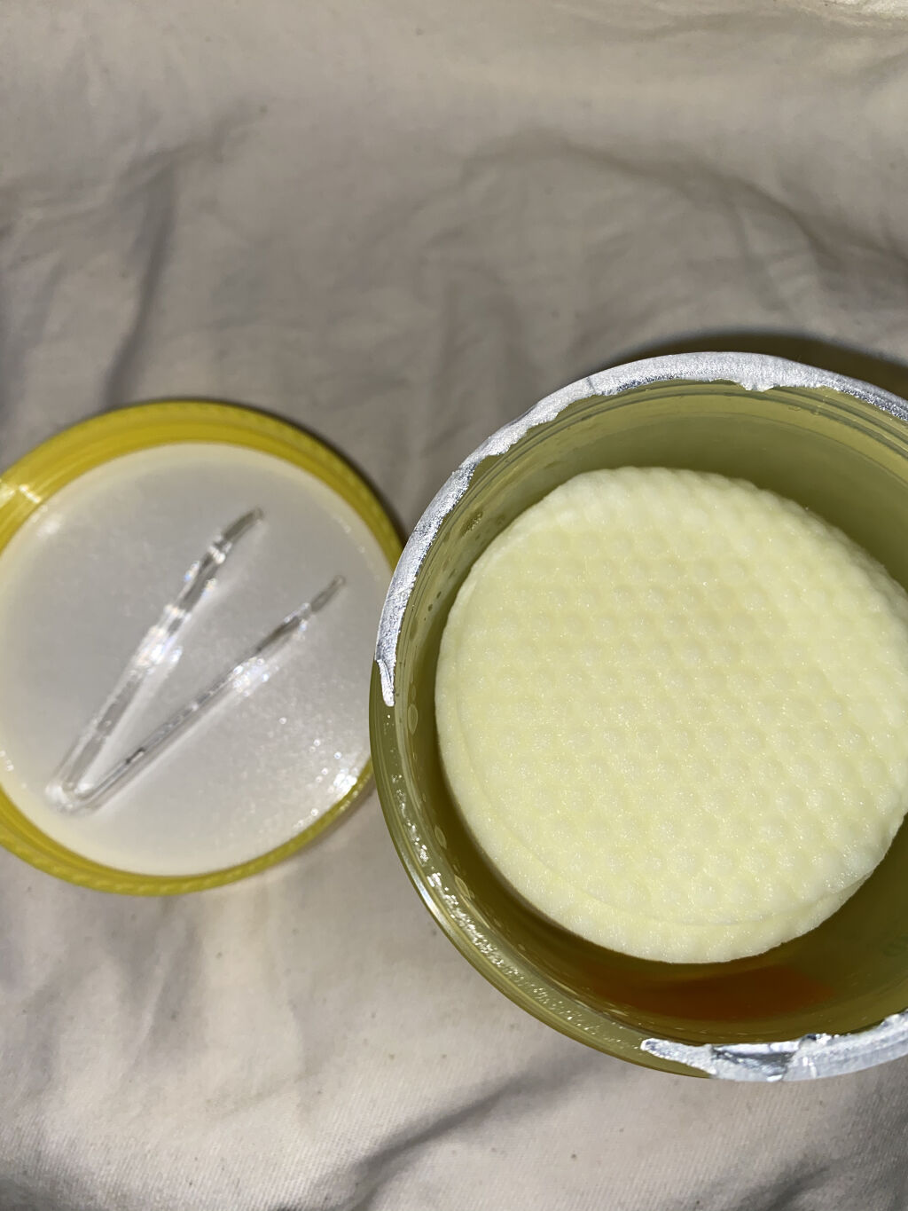 グリーンタンジェリン ビタCダークスポットケアパッド/goodal/トナーパッドを使ったクチコミ（2枚目）