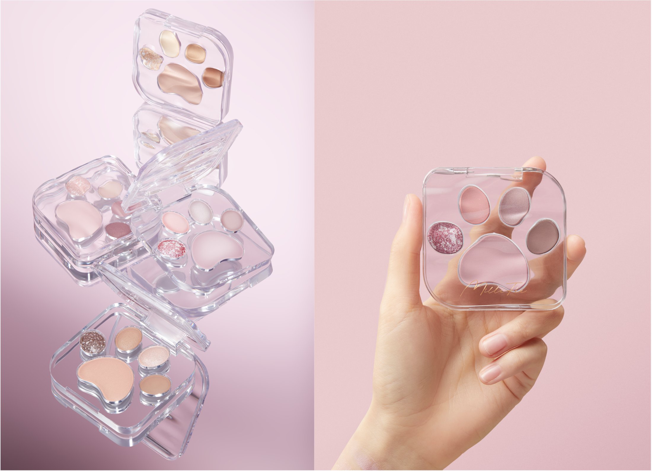 ミャオパウズアイシャドウパレット/MilleFée/アイシャドウパレットを使ったクチコミ（2枚目）