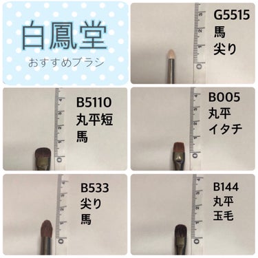 B021 アイシャドウ 丸平/白鳳堂/メイクブラシを使ったクチコミ（5枚目）