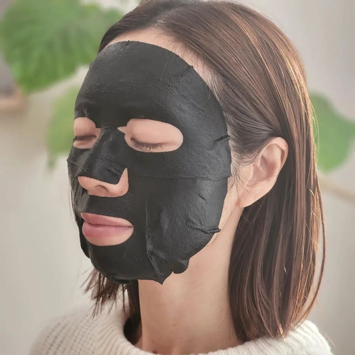 ディープブラック アクアモイスチャー シートマスク 1枚/ALFACE+/シートマスク・パックを使ったクチコミ（2枚目）