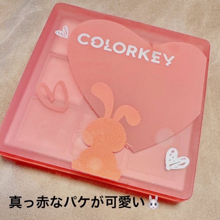 干支シリーズ卯年9色アイシャドウパレット/COLORKEY/アイシャドウパレットを使ったクチコミ(5枚目)