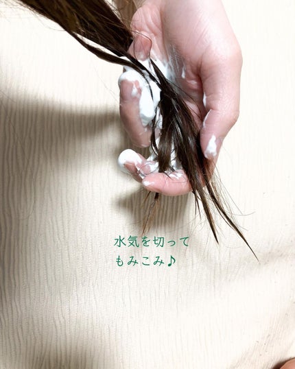 ホイップクリームリペアブースター GREEN MintKiwi/88 by MEDULLA/洗い流すヘアトリートメントを使ったクチコミ(4枚目)