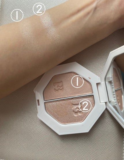 KILLAWATT FREESTYLE HIGHLIGHTER DUO/FENTY BEAUTY BY RIHANNA/パウダーハイライトを使ったクチコミ(3枚目)