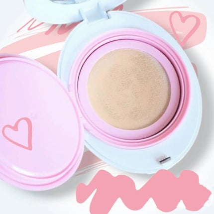 デューイーメッシュファンデーション/ASUNE /クッションファンデーションを使ったクチコミ(3枚目)