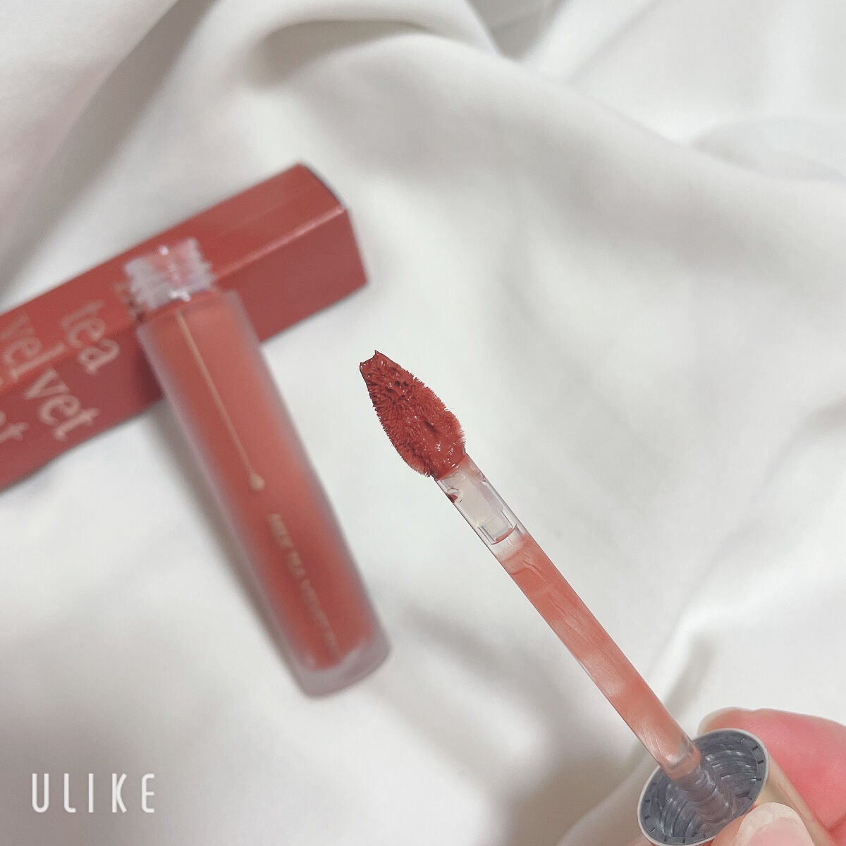 ミルクティーベルベットティント/rom&nd/リップティントを使ったクチコミ(2枚目)