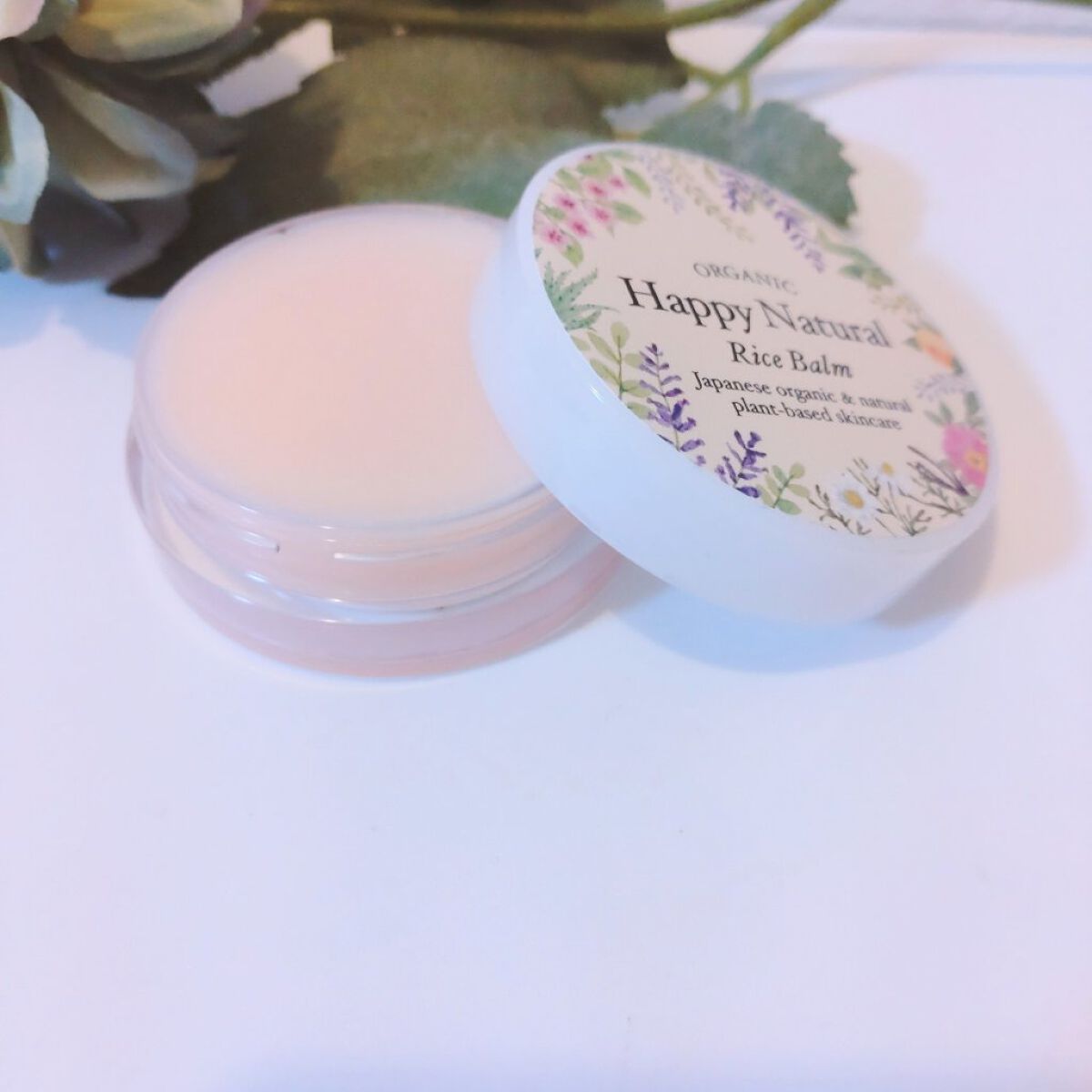 ボタニカル オーガニックライスバーム/ハッピーナチュラル/フェイスバームを使ったクチコミ（2枚目）