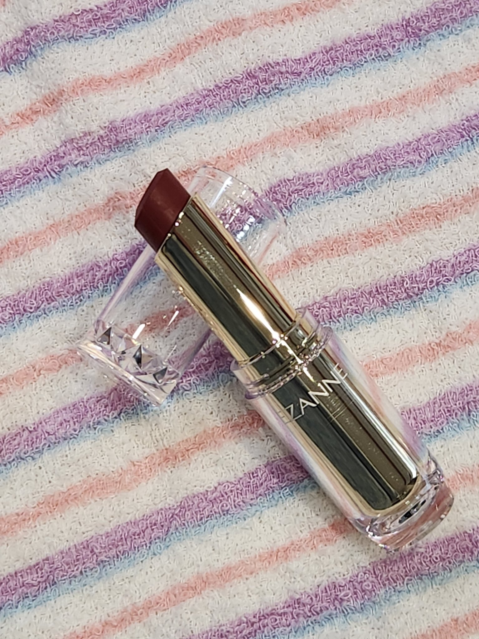 ラスティンググロスリップ/CEZANNE/口紅を使ったクチコミ（2枚目）