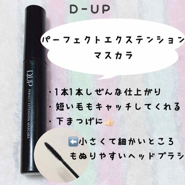 【旧品】パーフェクトエクステンション マスカラ/D-UP/マスカラを使ったクチコミ（4枚目）