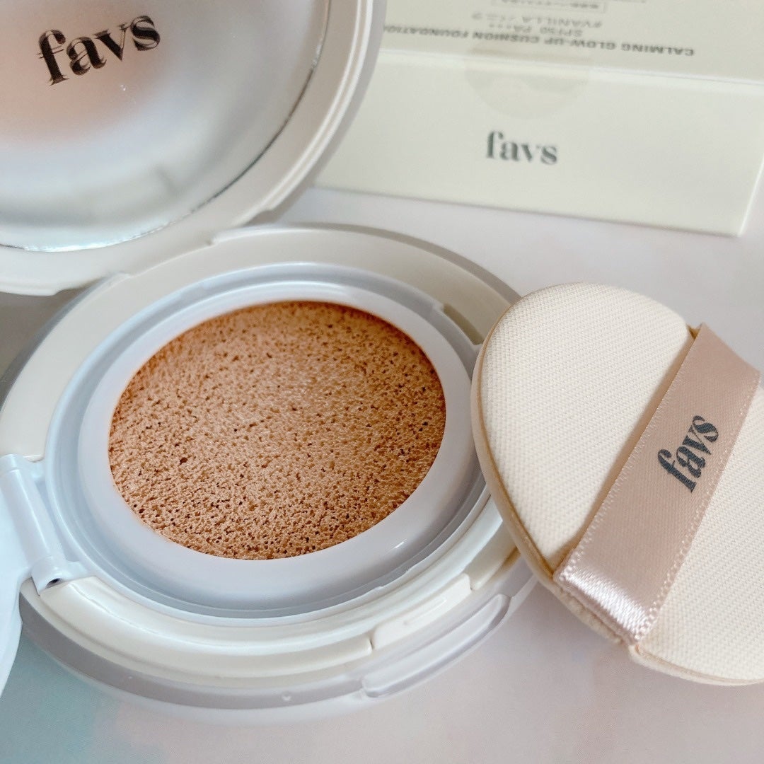 カーミンググロウアップクッションファンデーション/favs/リキッドファンデーションを使ったクチコミ(2枚目)