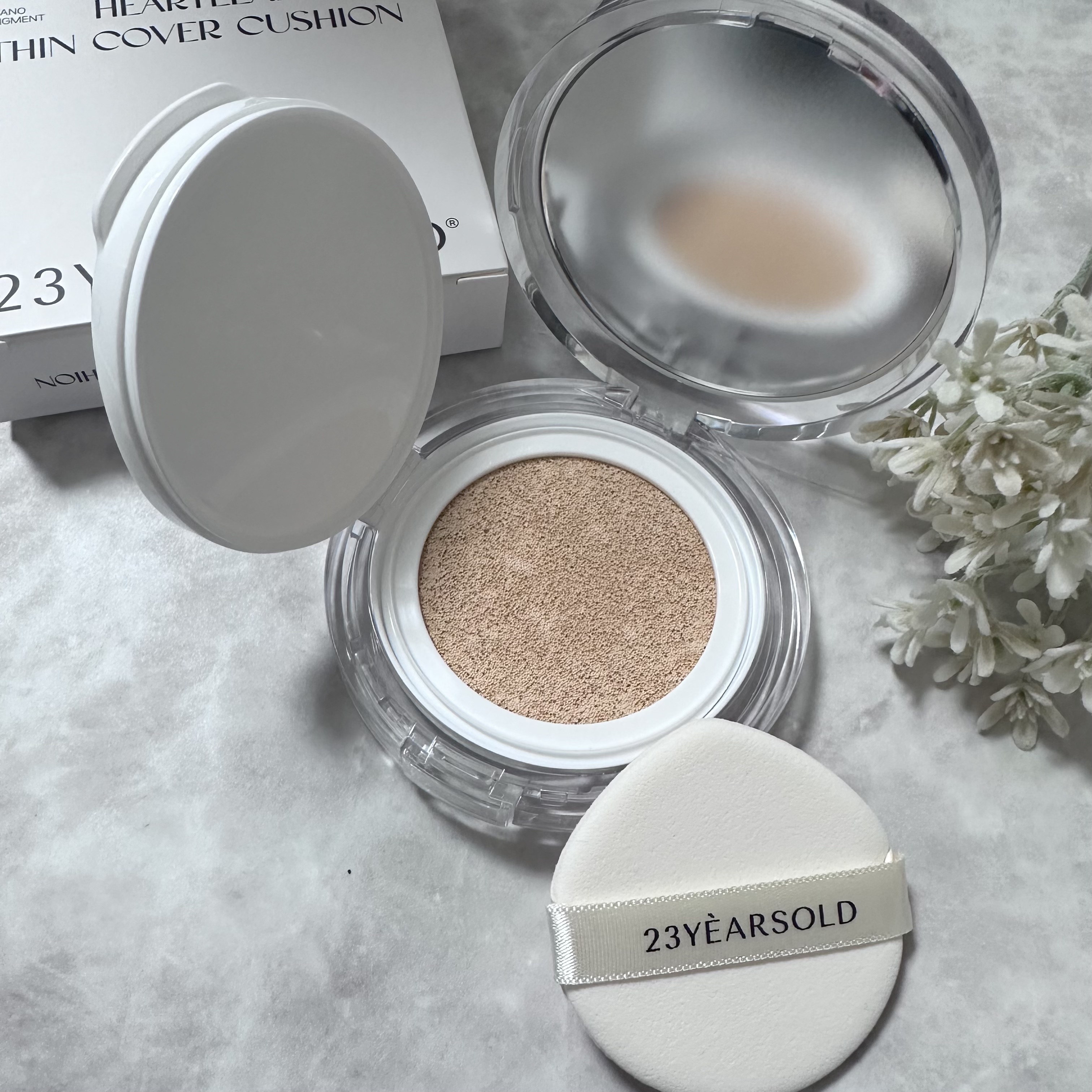 ハートリーフシーンカバークッション/23years old/クッションファンデーションを使ったクチコミ（2枚目）