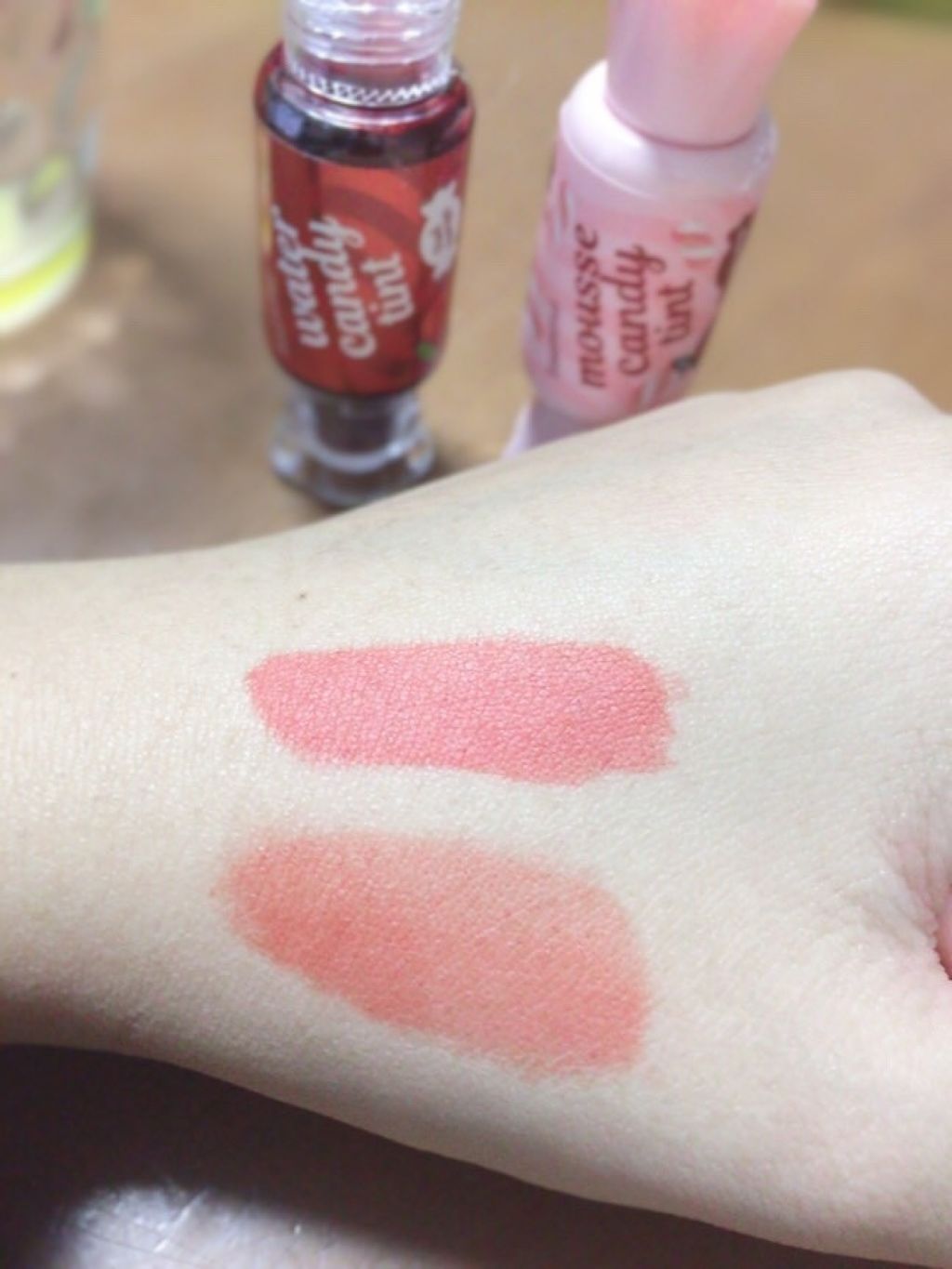 ムース キャンディー ティント/the SAEM/リップティントを使ったクチコミ（3枚目）