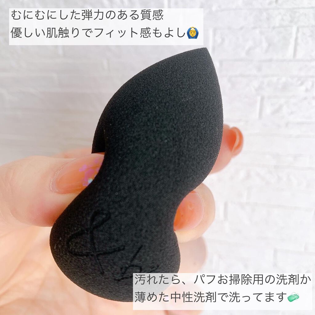 &be ブラックスポンジ/&be/パフ・スポンジを使ったクチコミ(3枚目)