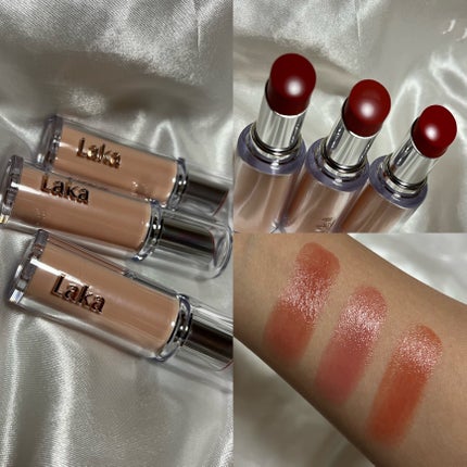 ボンディンググロウリップスティック/Laka/口紅を使ったクチコミ(2枚目)