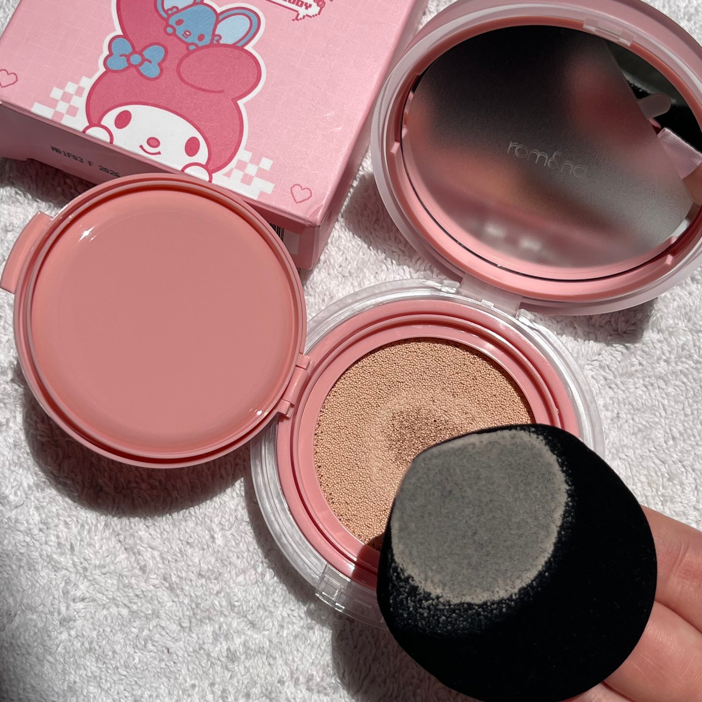 ヌーゼロクッション/rom&nd/クッションファンデーションを使ったクチコミ(3枚目)