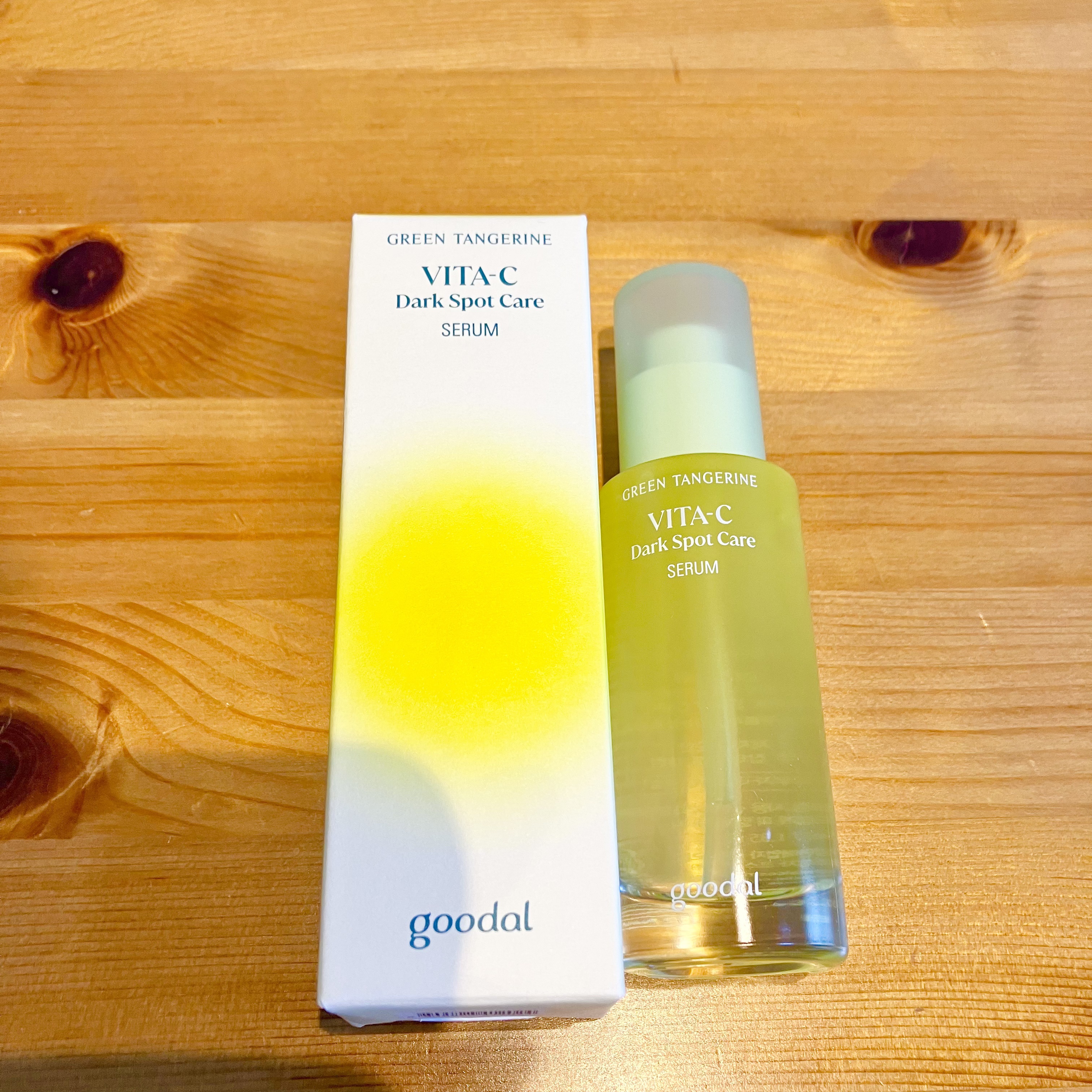 グリーンタンジェリン ビタC ダークスポットケアセラム/goodal/美容液を使ったクチコミ（1枚目）