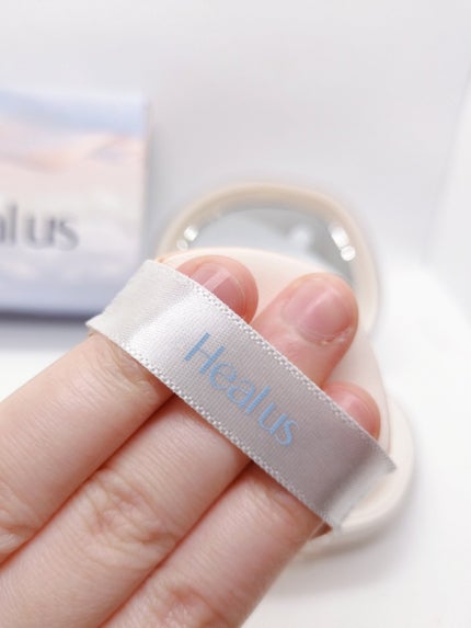 ブリージンググロークッション/Healus/クッションファンデーションを使ったクチコミ(4枚目)