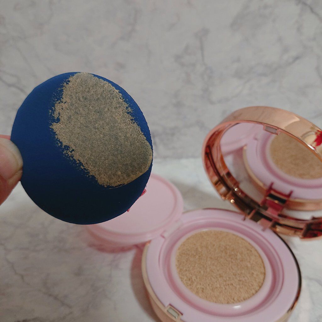 ピンクティーツリーカバークッション/APLIN/クッションファンデーションを使ったクチコミ（3枚目）