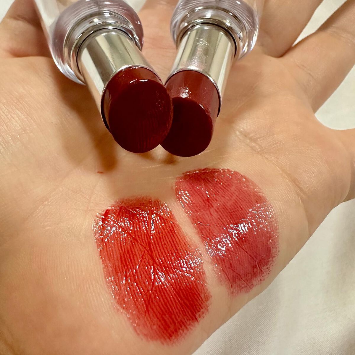 ボンディンググロウリップスティック/Laka/口紅を使ったクチコミ(2枚目)