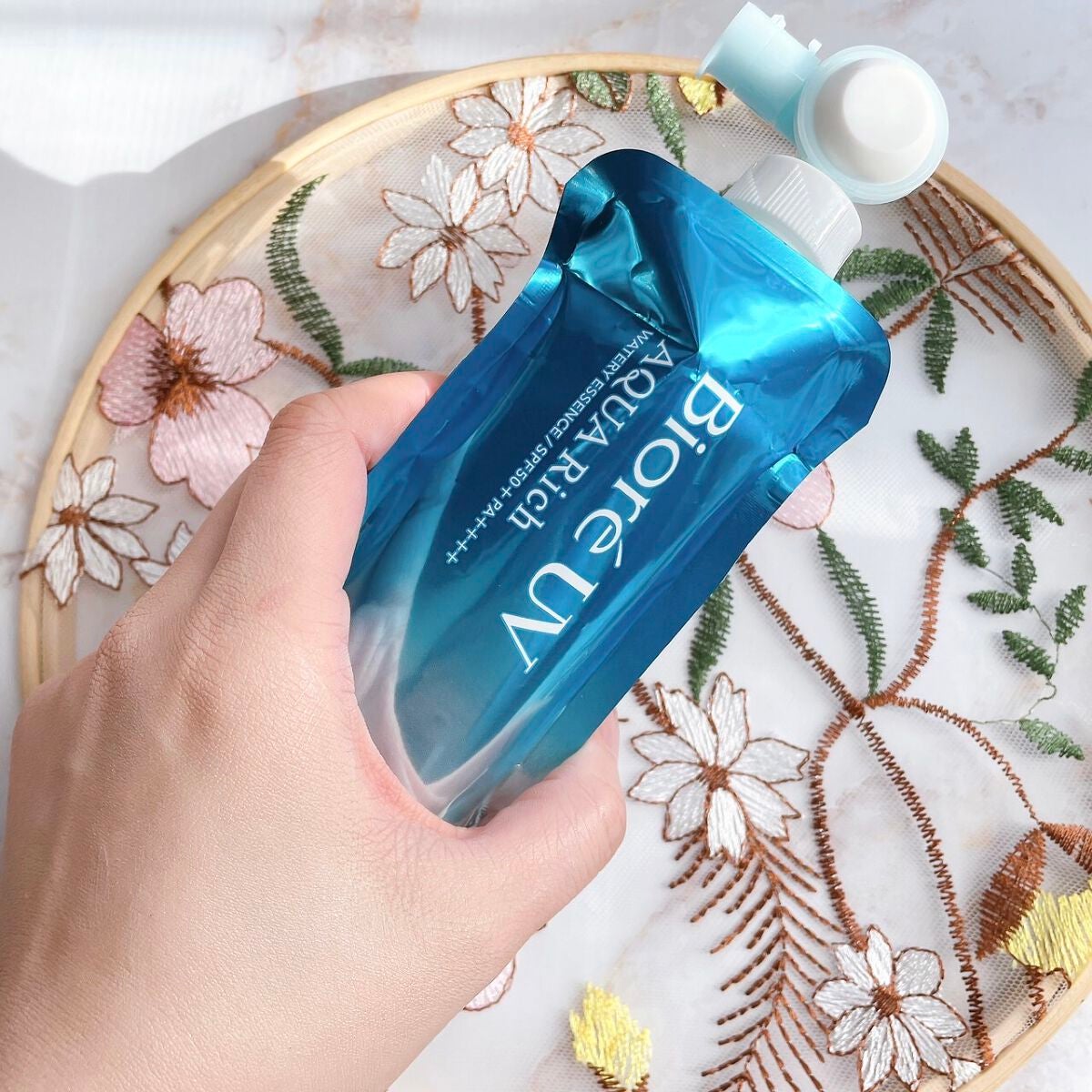 アクアリッチ フレッシュパウチ/ビオレ/日焼け止めローションを使ったクチコミ(10枚目)