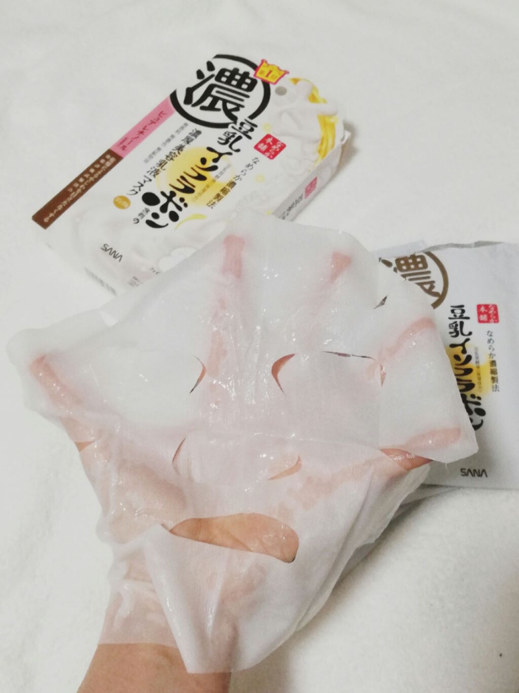 リンクルジェル乳液マスク/なめらか本舗/シートマスク・パックを使ったクチコミ(3枚目)