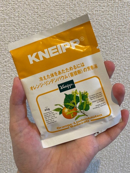 クナイプ バスソルト オレンジ・リンデンバウム<菩提樹>の香り/クナイプ/無機塩系入浴剤を使ったクチコミ(1枚目)