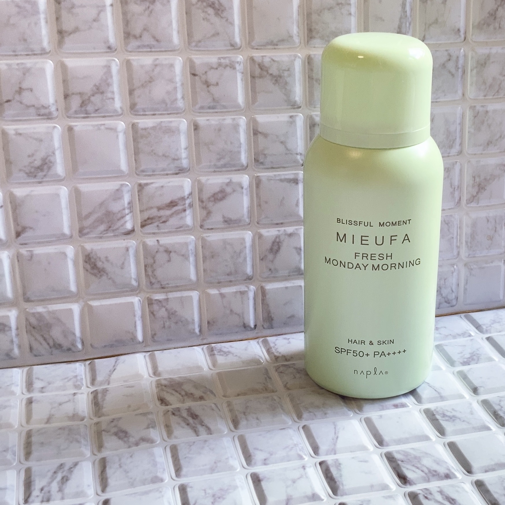 フレグランスUVスプレー　フレッシュマンデーモーニング/MIEUFA/日焼け止めミスト・スプレーを使ったクチコミ（1枚目）