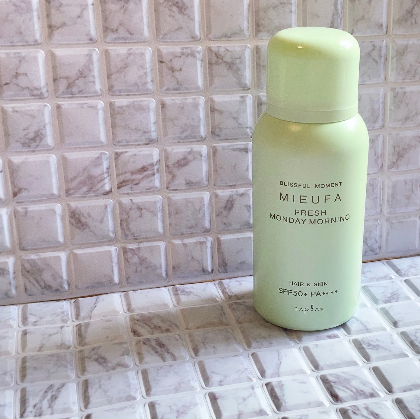 フレグランスUVスプレー フレッシュマンデーモーニング/MIEUFA/日焼け止めミスト・スプレーを使ったクチコミ(1枚目)