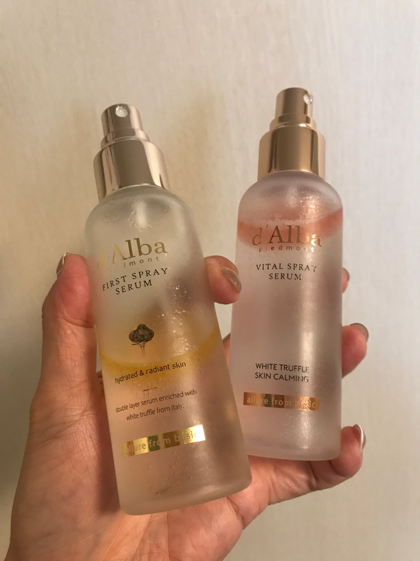 ダルバ ホワイトトリュフファーストスプレーセラム/ダルバ/ミスト状化粧水を使ったクチコミ(1枚目)
