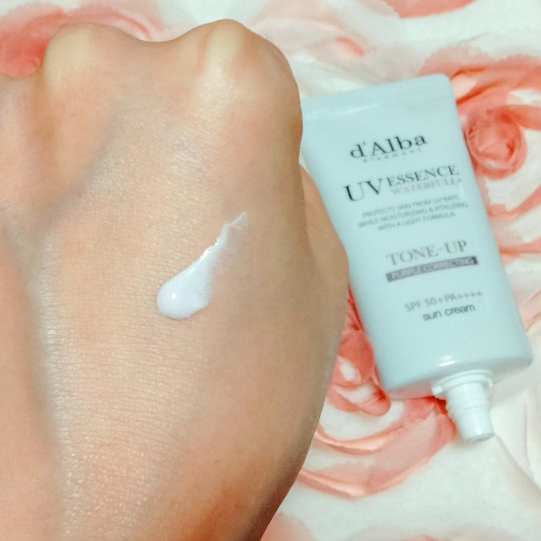 ダルバ ウォータフル トーンアップ サンクリーム(パープル)/ダルバ/日焼け止めクリームを使ったクチコミ(2枚目)