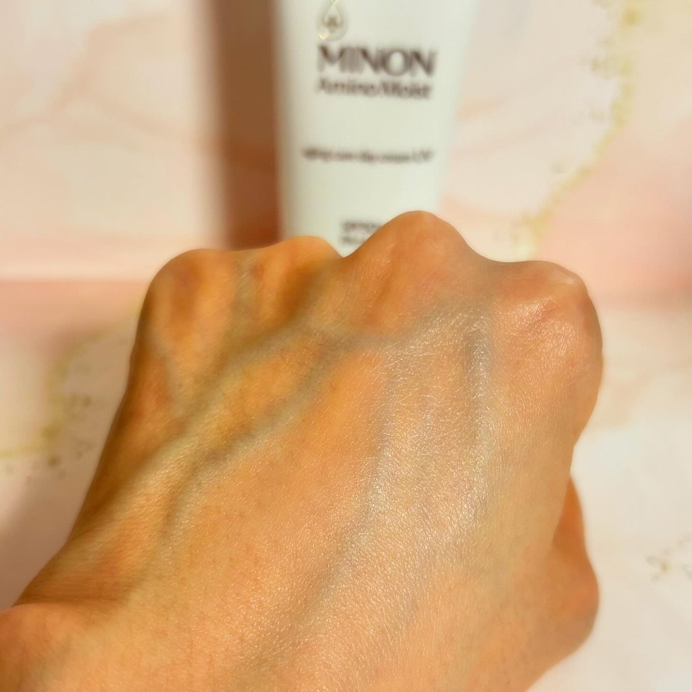 ミノン アミノモイスト エイジングケア デイクリームUV/ミノン/日焼け止めクリームを使ったクチコミ(4枚目)
