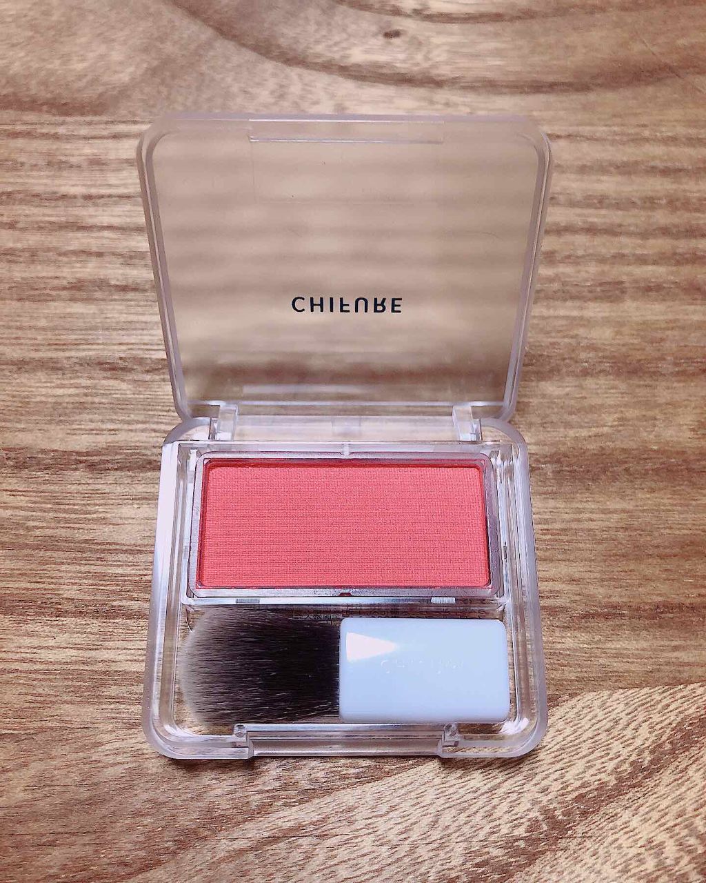 チーク カラー(ブラシ付)/ちふれ/パウダーチークを使ったクチコミ（2枚目）