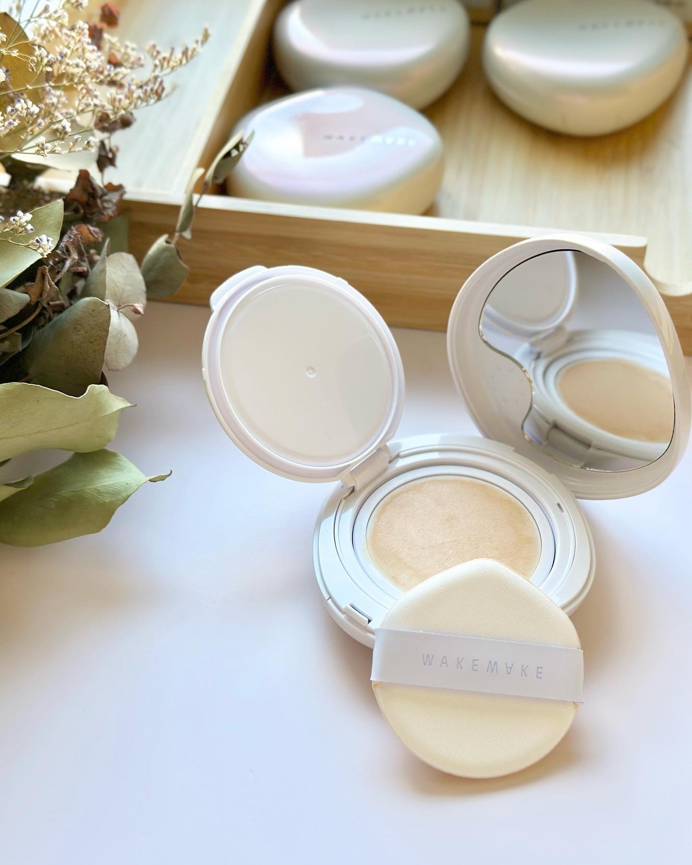 ウォーターグロウコーティングクッション/wakemake/クッションファンデーションを使ったクチコミ(3枚目)