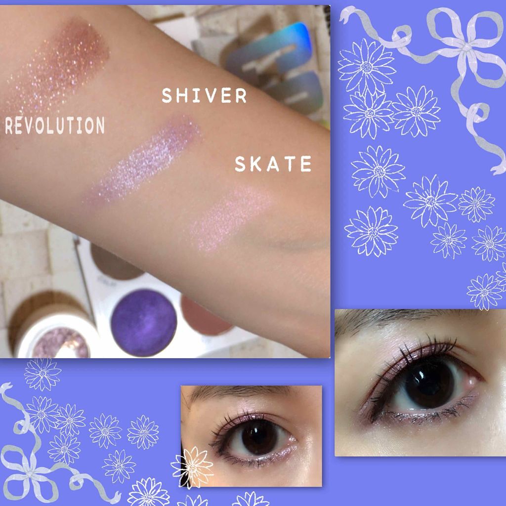 COOL DOWN EYESHADOW PALETTE/MAKEUP REVOLUTION/アイシャドウパレットを使ったクチコミ(2枚目)