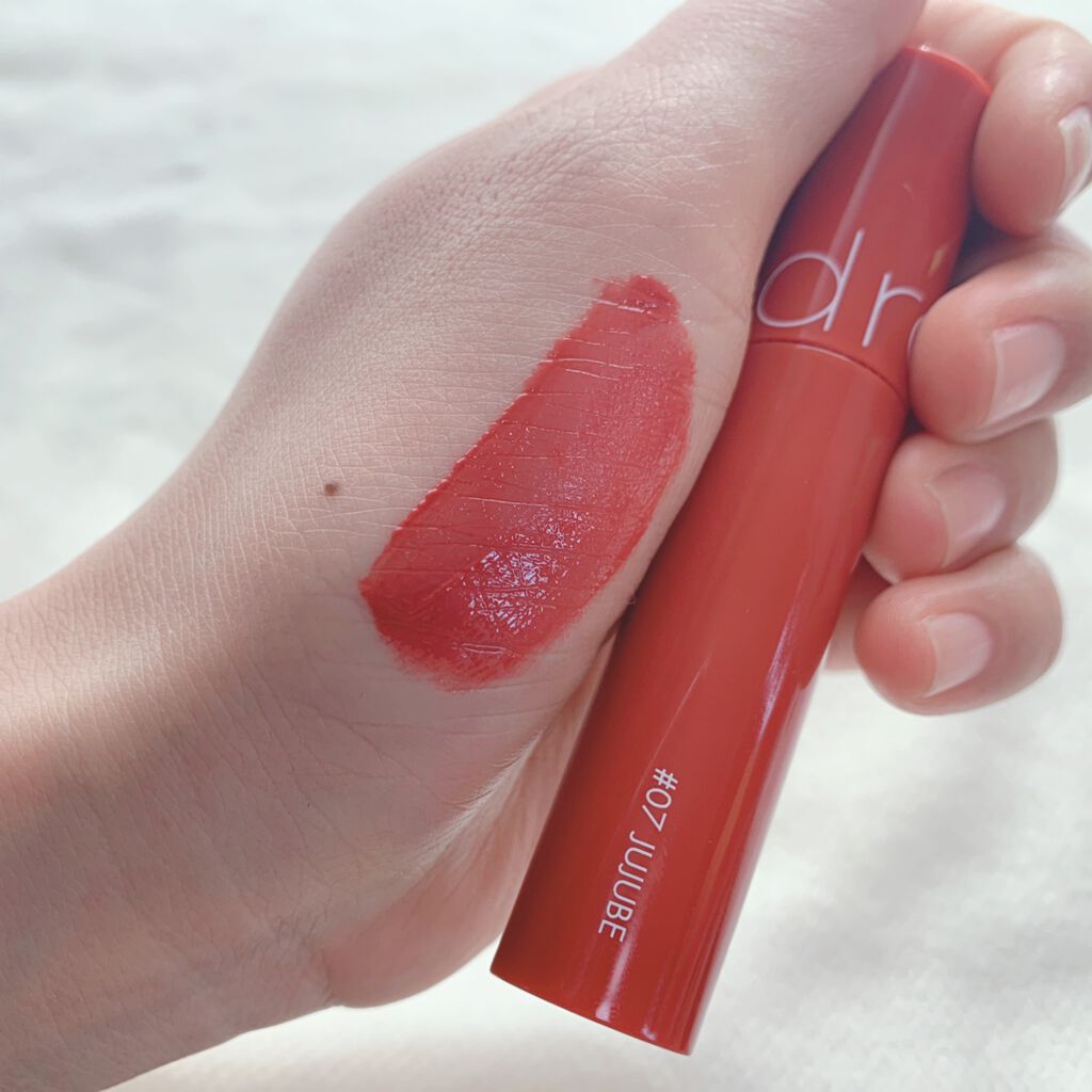 ジューシーラスティングティント/rom&nd/リップティントを使ったクチコミ（3枚目）