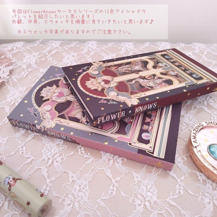 サーカスシリーズ12色アイシャドウパレット /FlowerKnows/アイシャドウパレットを使ったクチコミ(2枚目)