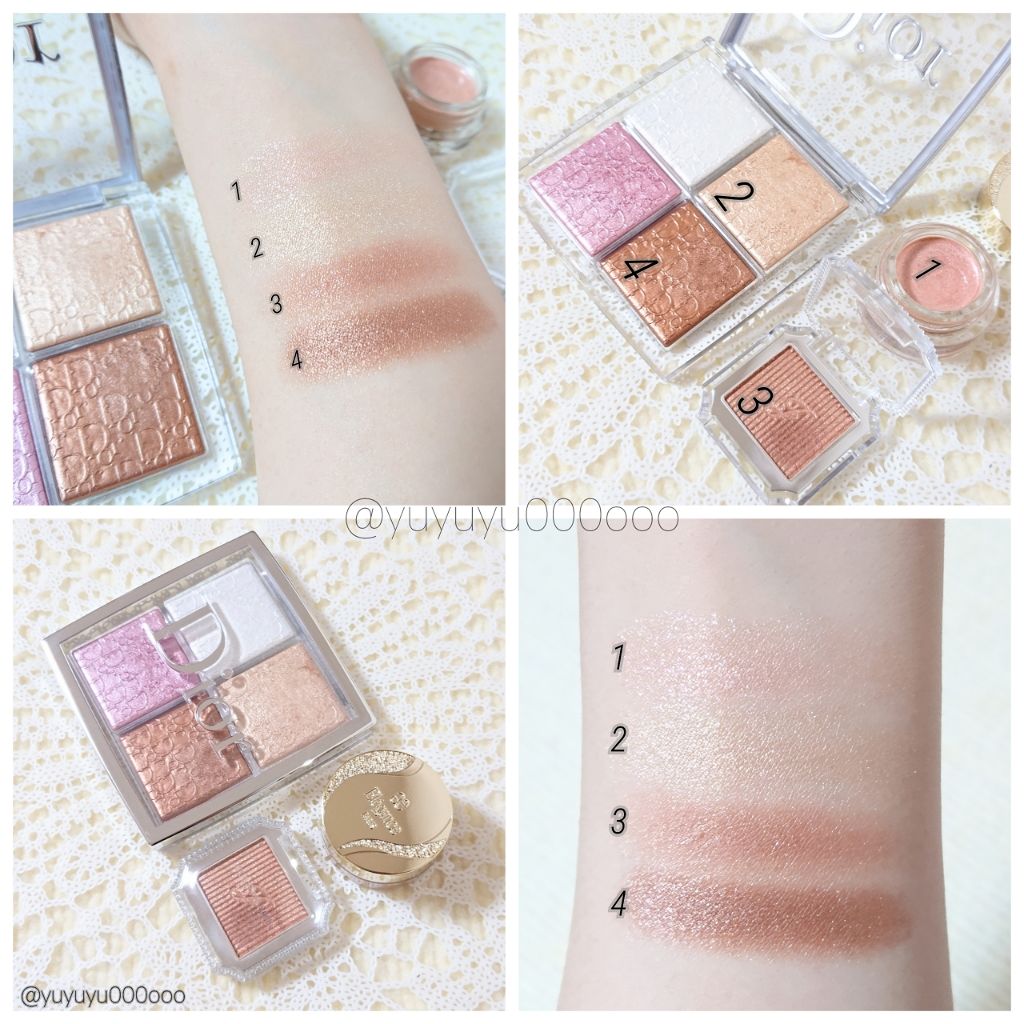 ディオール バックステージ フェイス グロウ パレット/Dior/ハイライトを使ったクチコミ(2枚目)