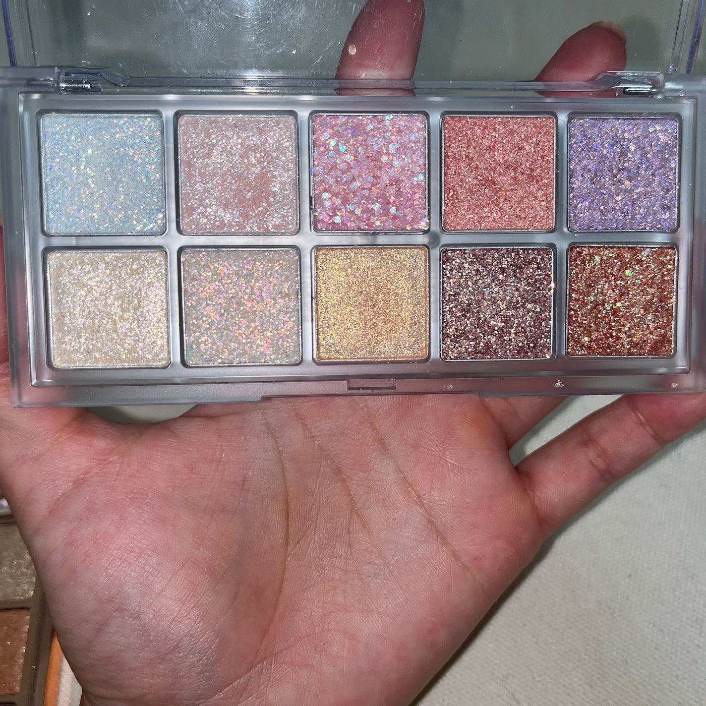 デュオ ポケット グリッター シャドウ/PERIPERA/アイシャドウパレットを使ったクチコミ(5枚目)