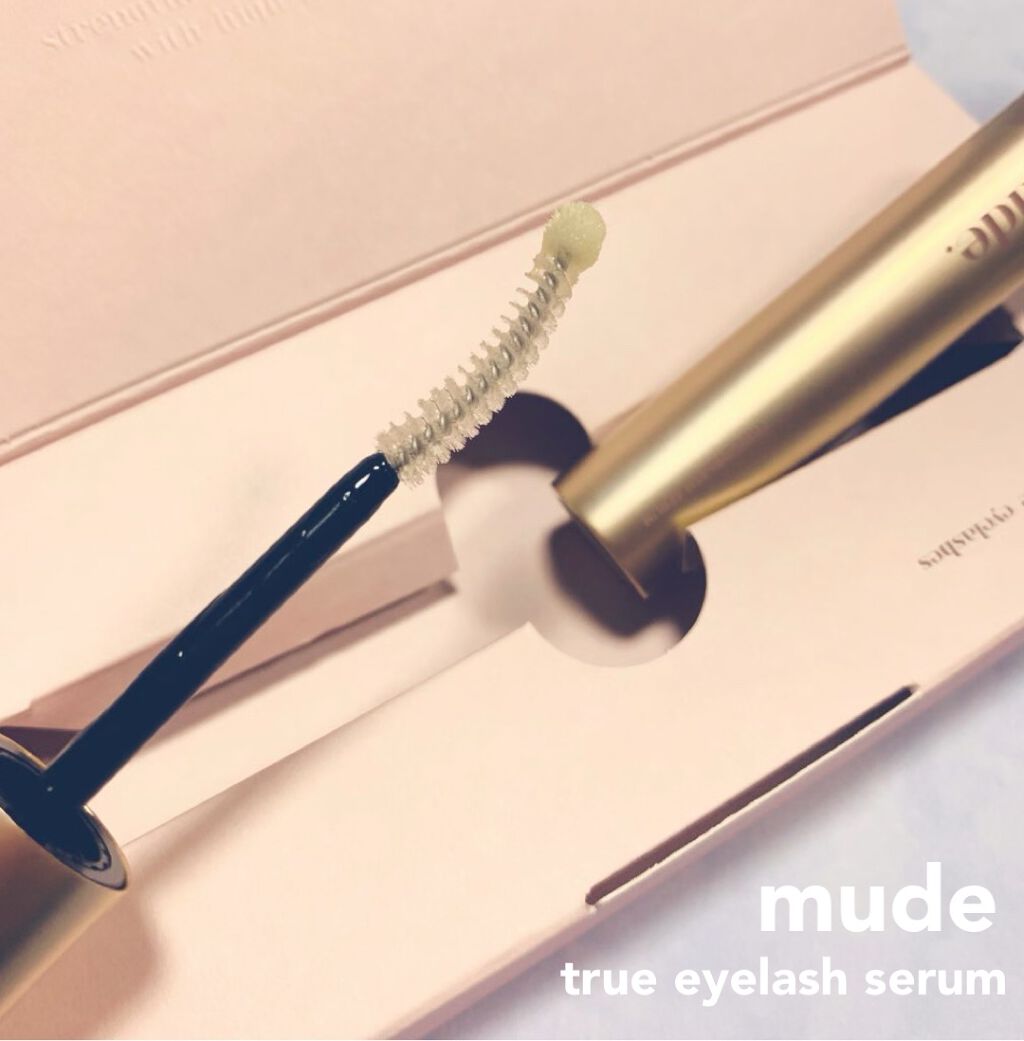 トゥルーアイラッシュセラム/mude./まつげ美容液を使ったクチコミ（1枚目）