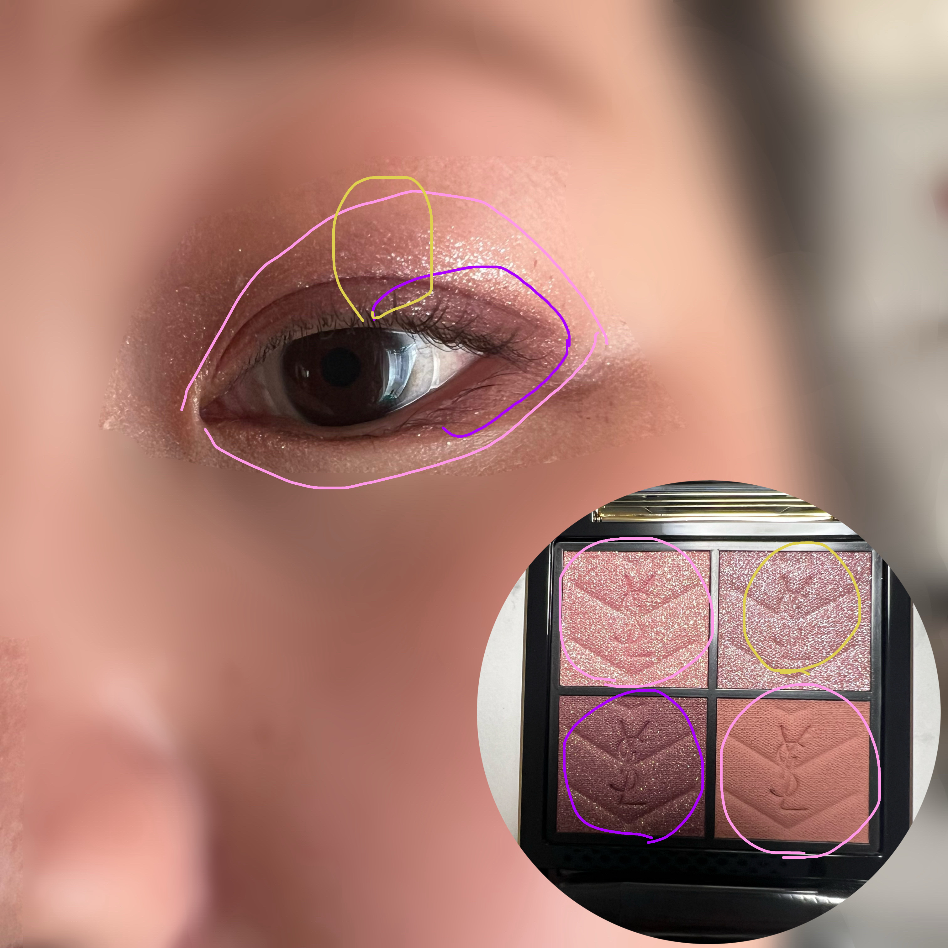 クチュール ミニ クラッチ/YVES SAINT LAURENT BEAUTE/アイシャドウパレットを使ったクチコミ（2枚目）