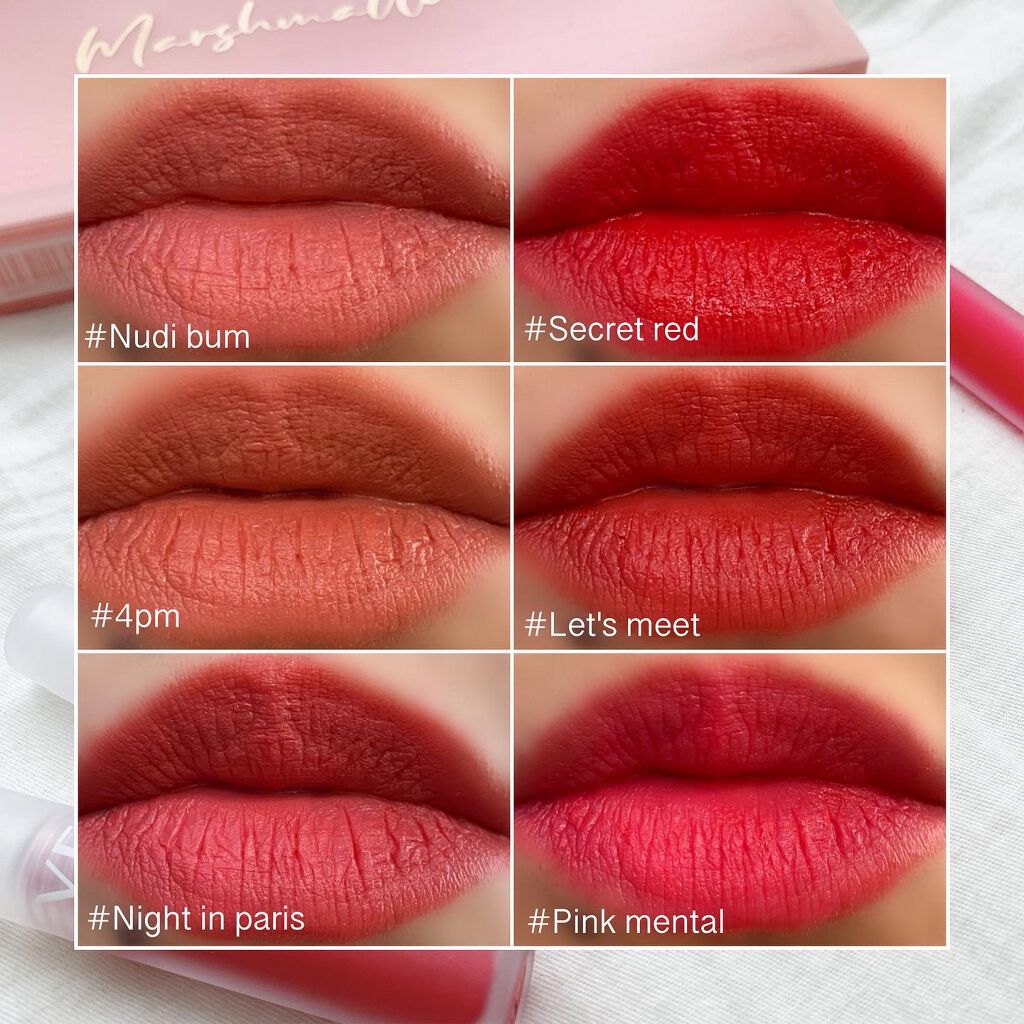 マシュマロティント パリナイト/VELY VELY/リップティントを使ったクチコミ（2枚目）