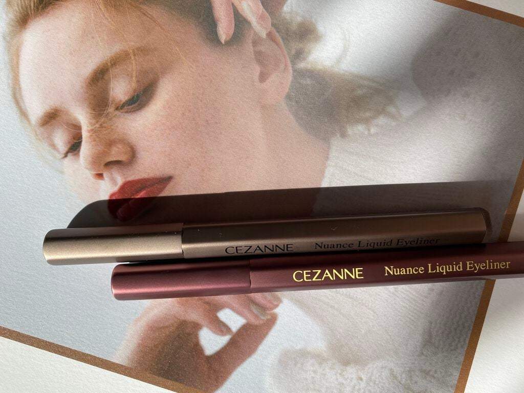 ニュアンスリキッドアイライナー/CEZANNE/リキッドアイライナーを使ったクチコミ(2枚目)