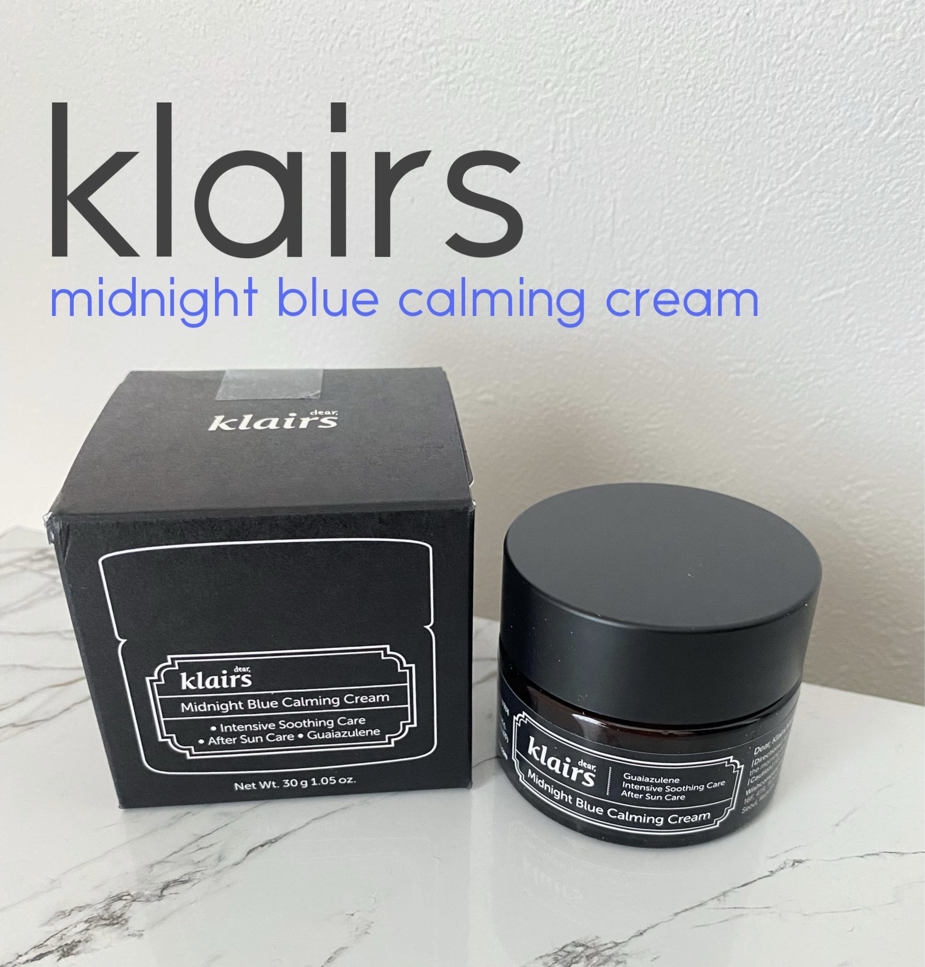 ミッドナイトブルーカーミングクリーム/Klairs/フェイスクリームを使ったクチコミ（1枚目）
