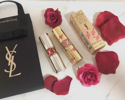 ルージュ ヴォリュプテ シャイン/YVES SAINT LAURENT BEAUTE/口紅を使ったクチコミ(4枚目)