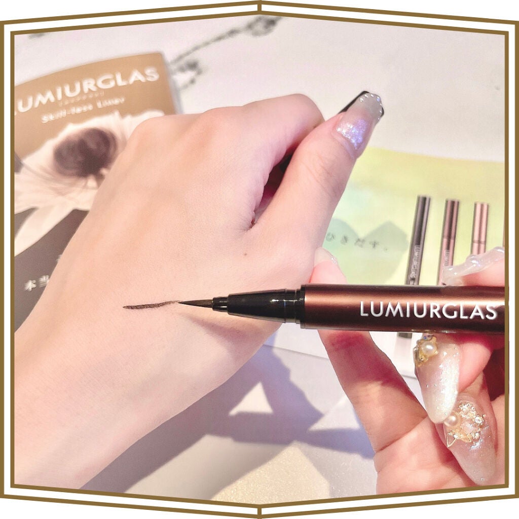 スキルレスライナー/LUMIURGLAS/リキッドアイライナーを使ったクチコミ(2枚目)