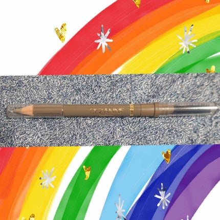 ブラシ付 アイブロウ 02 オリーブブラウン/CEZANNE/アイブロウペンシルの画像