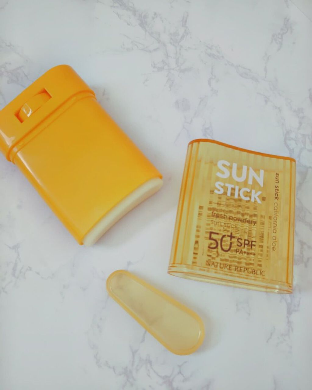 サラサラSUNデュオ サンスティック /ネイチャーリパブリック/日焼け止めスティックを使ったクチコミ（3枚目）