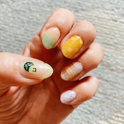 セミキュアジェルネイル(ハンド)/ohora/ネイルシールを使ったクチコミ(2枚目)