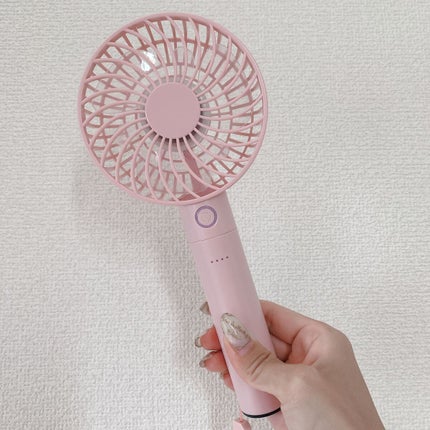 モバイルバッテリー機能付き 充電式ハンディファン/ニトリ/その他を使ったクチコミ(2枚目)